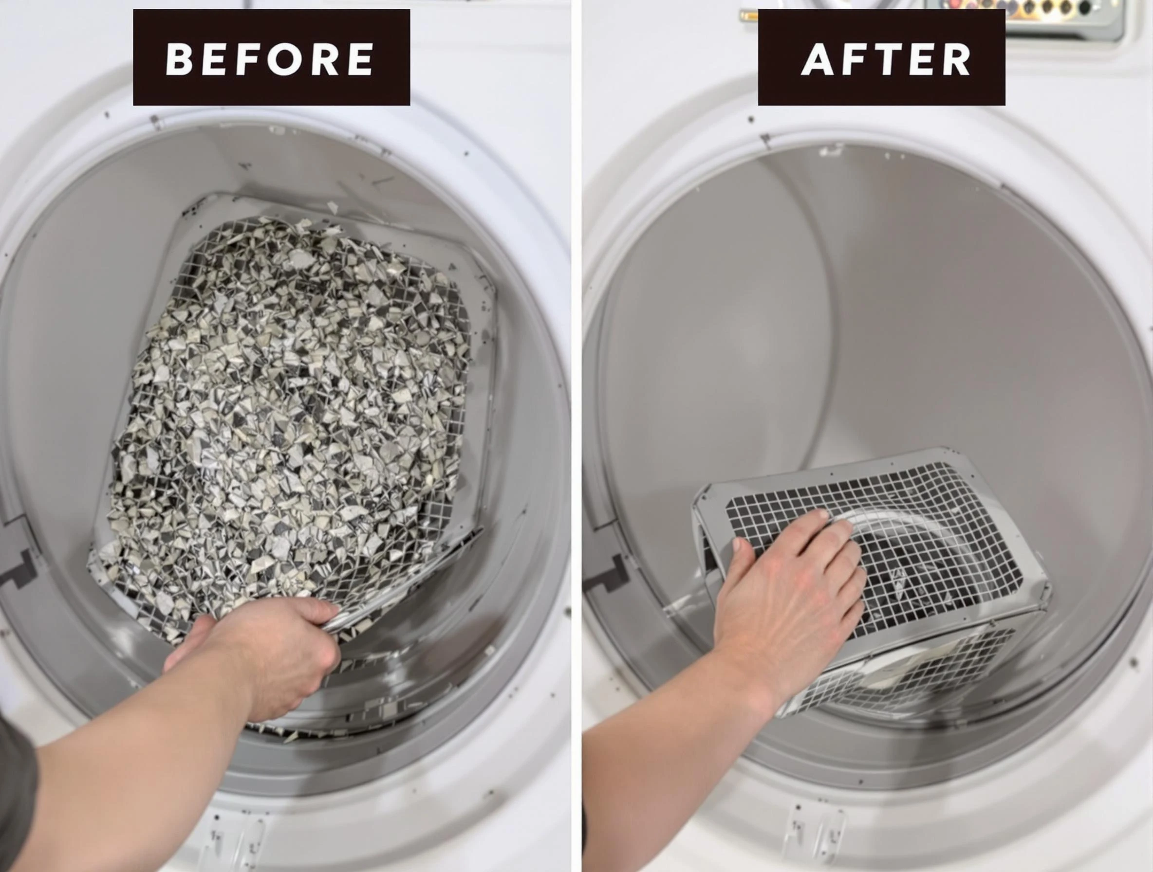 Professional lint trap cleaning by Four Square Mile Dryer Vent Cleaning in Four Square Mile
