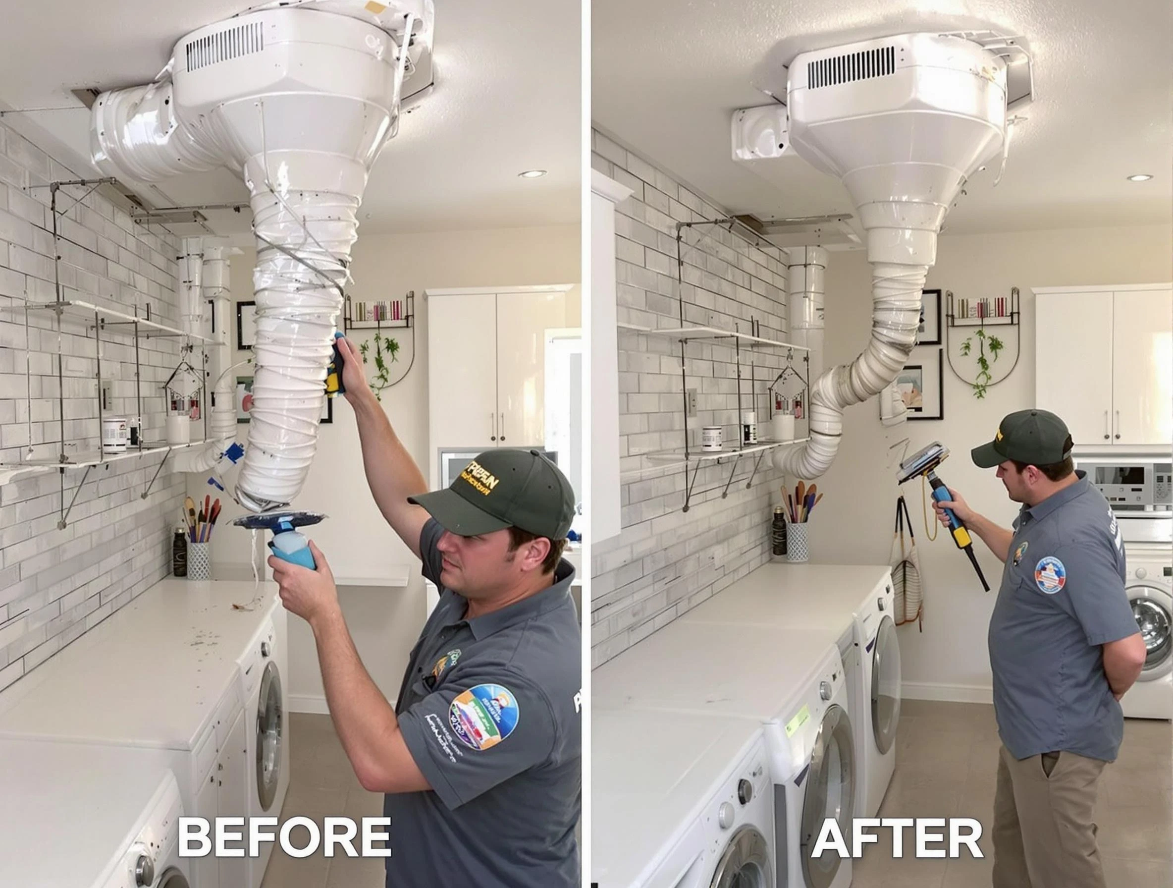 Professional dryer exhaust vent cleaning by Four Square Mile Dryer Vent Cleaning in Four Square Mile